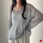 Pull Maille Lazy Travesti Oversize Ajouré — galerie