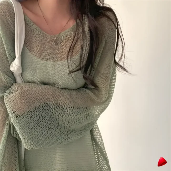 Pull Maille Lazy Travesti Oversize Ajouré — galerie