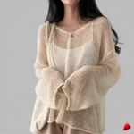 Pull Maille Lazy Travesti Oversize Ajouré — image principale