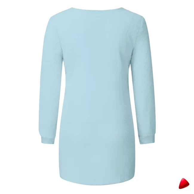 Pull V Travesti Loose Chaud Maille Fine — galerie