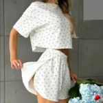 Ensemble Pyjama Travesti Sexy Hollow Split Shorts — galerie