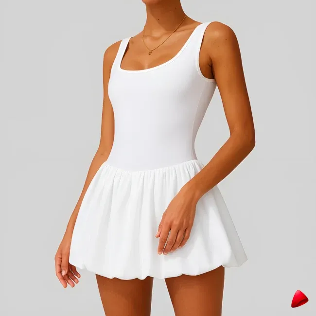 Robe Sport Travesti Tennis Skort Bouffante Body Intégré — image principale