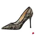 Slingback Travesti Pois Noeud Talon Bloc Bout Pointu — galerie
