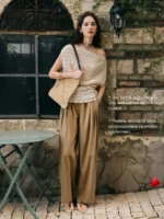 Top Crochet Travesti Bohémien Cropped Off-Shoulder — galerie