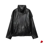 Veste Cuir Travesti Oversize Bomber Hiver — galerie