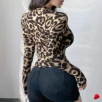 Veste Léopard Travesti Cropped Athletic Zip — galerie