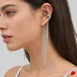 Boucles d'Oreilles Travesti Clip C Pampille Argent — image principale