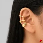 Ensemble Boucles Oreilles Travesti 3pcs Or Torsades — image principale