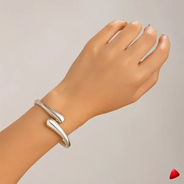 Bracelet Travesti Anneau Large Metal Torsade Irregulier — galerie