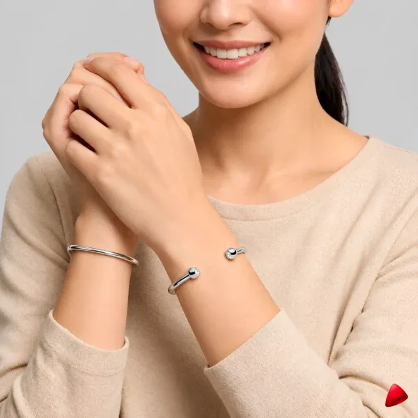 Bracelet Travesti Minimaliste Argent Sterling 925 Massif — image principale
