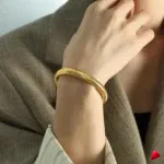 Bracelet Travesti Ensemble Bangle Acier Or 18k Set — galerie