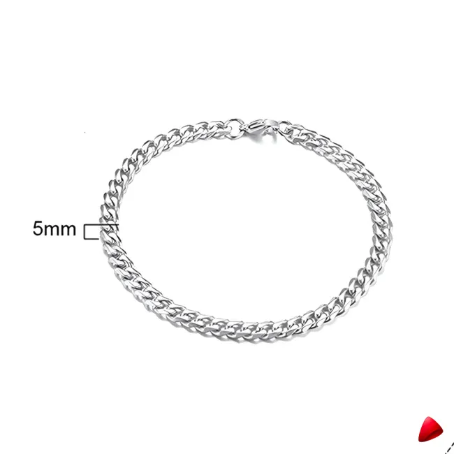 Bracelet Travesti Chaine Cubaine Acier Empilable Or — galerie