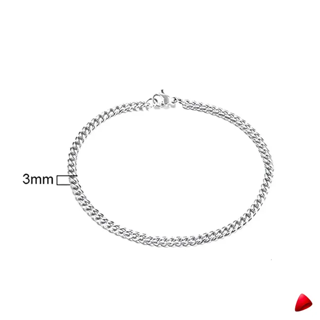 Bracelet Travesti Chaine Cubaine Acier Empilable Or — galerie