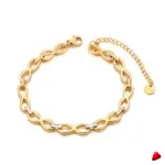 Bracelet Travesti Chaine Eternite Infinie Or 18k Etanche — galerie