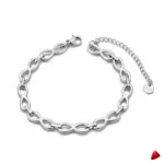 Bracelet Travesti Chaine Eternite Infinie Or 18k Etanche — galerie