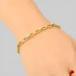 Bracelet Travesti Chaine Eternite Infinie Or 18k Etanche — image principale