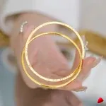 Bracelet Travesti Lettre Chaine Or 18k AU750 Luxe — galerie