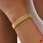 Bracelet Travesti Maillons Epais Or Impermeable Acier — galerie