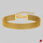 Bracelet Travesti Maillons Epais Or Impermeable Acier — image principale
