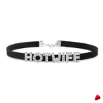 Collier Travesti Chocker Lettres Strass Hotwife Personnalise — galerie