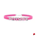 Collier Travesti Chocker Lettres Strass Hotwife Personnalise — galerie