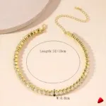 Collier Travesti Cristal Choker Court Grande Pierre Mariage — galerie