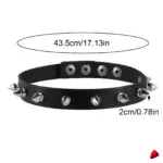 Collier Travesti Punk Cloute Faux Cuir Choker Halloween — galerie