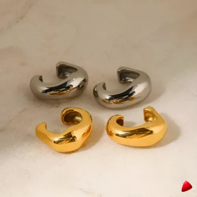 Manchette Oreille Travesti Vintage C Punk Argent — galerie