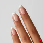 Faux Ongles Travesti French Blanc Carré, image principale