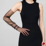 Gants Travesti Fumé Tulle Longs, image principale