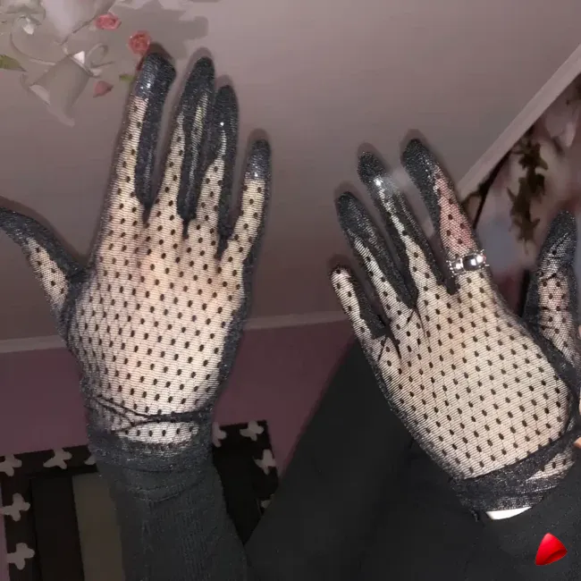 Gants Travesti Plumetis Tulle Courts, vue galerie