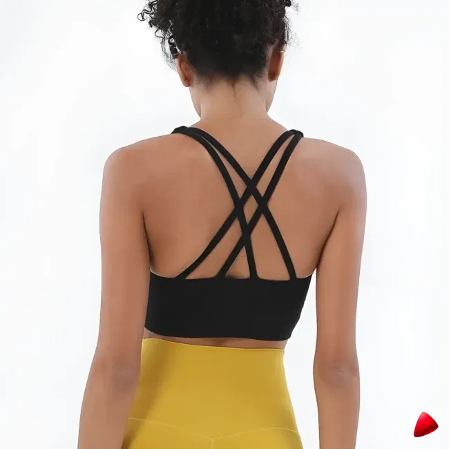 Brassière Travesti Dos Croisé Yoga, vue galerie