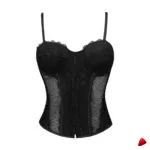 Corset Travesti Résille Bretelles Fines, vue galerie