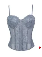Corset Travesti Résille Bretelles Fines, vue galerie