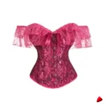 Corset Travesti Volants Épaules Dénudées, vue galerie