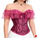 Corset Travesti Volants Épaules Dénudées, vue galerie