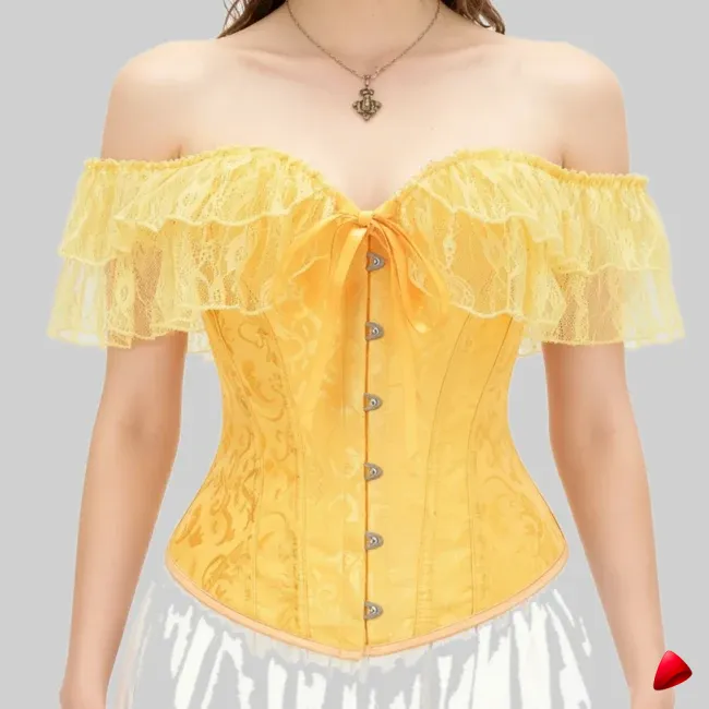 Corset Travesti Volants Épaules Dénudées, image principale